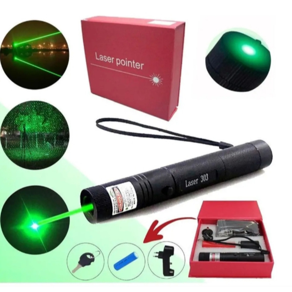 Caneta Laser Pointer Verde Ultra Forte Alcance 50km