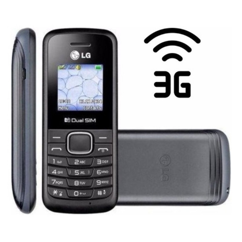 Celular-LGb220 3G De Botão Para Idoso 2 Chip Rádio Fm Rural