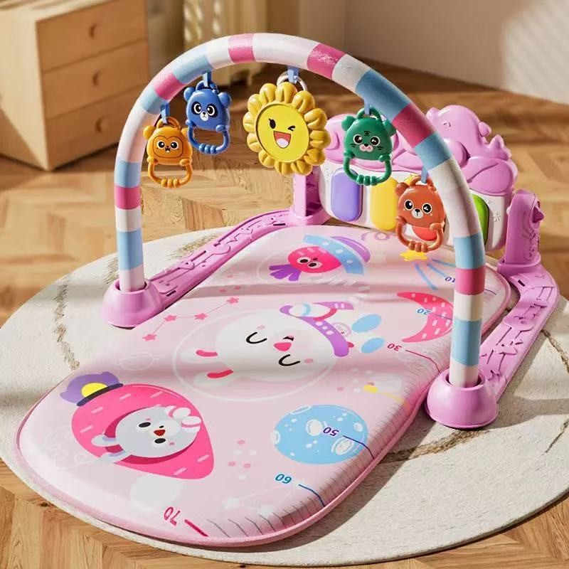 Tapete de brinquedo para engatinhar com pedal de piano para bebês--6821