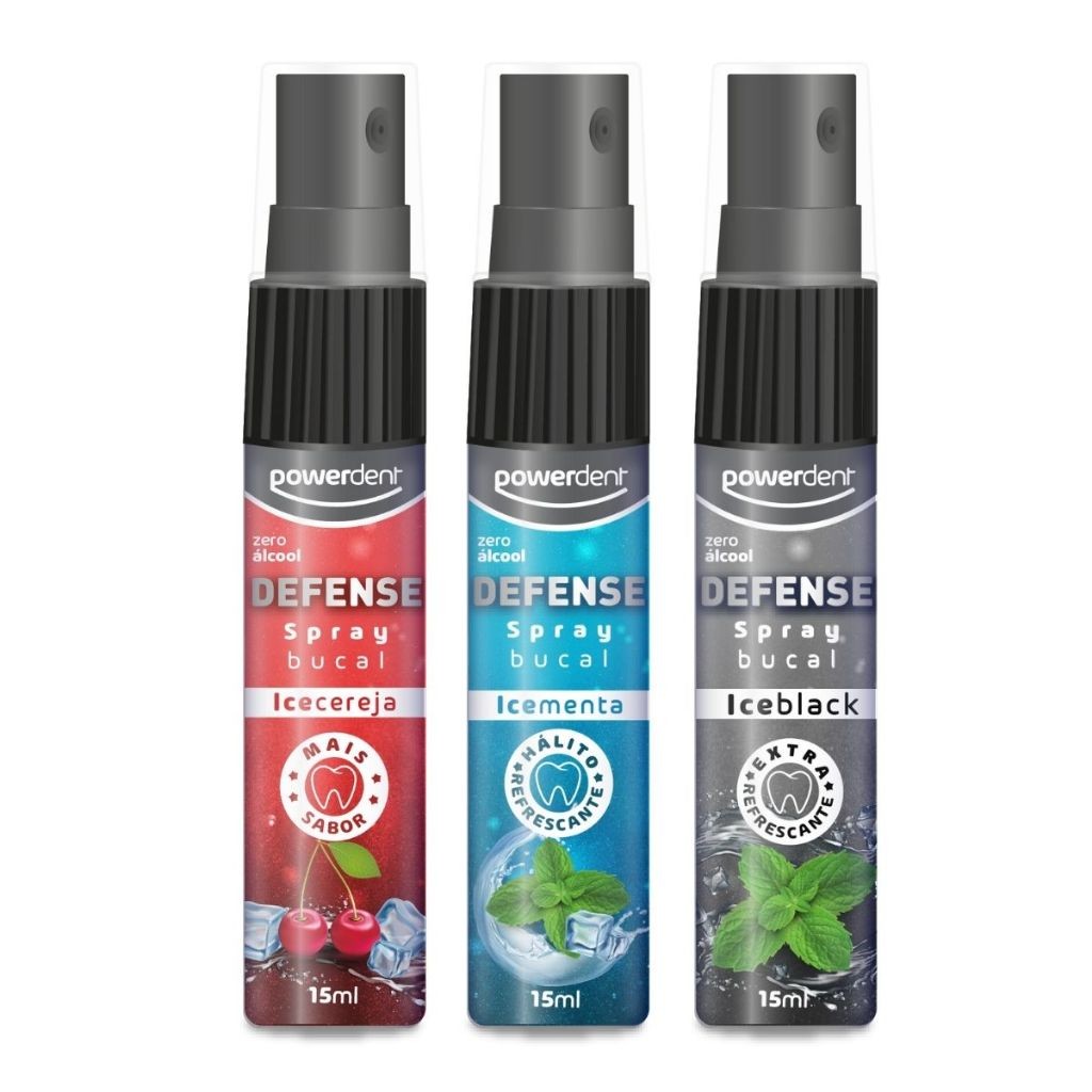Spray Bucal Defense Elimina Mal Hálito 15ml Powerdent