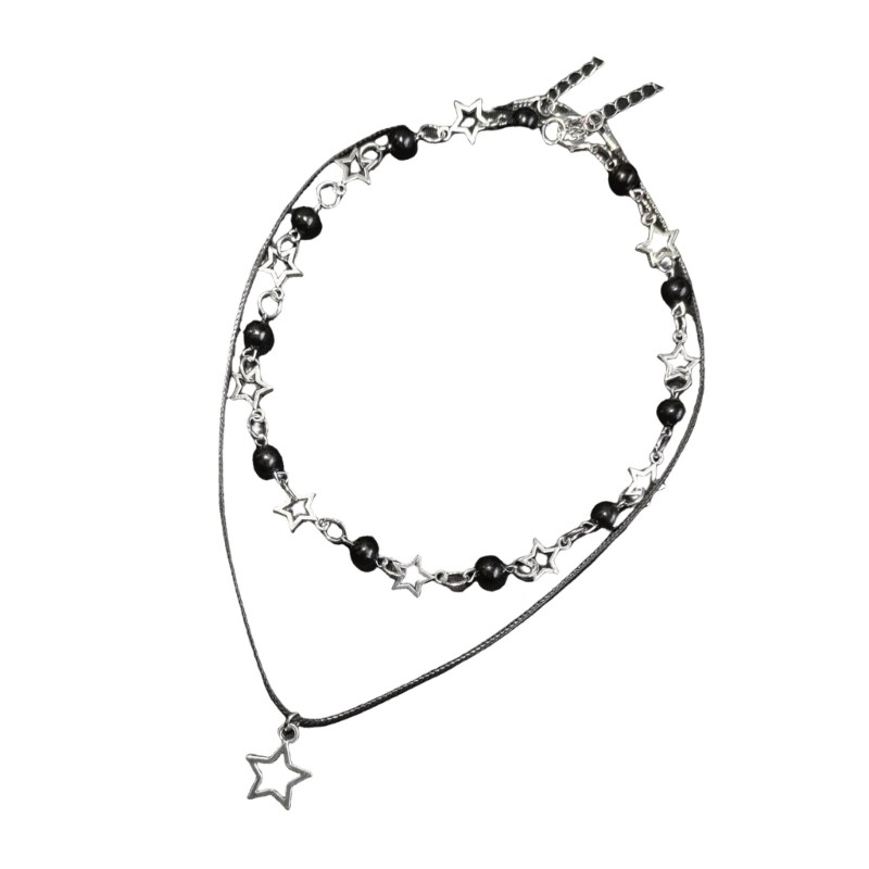 Colar Hollow Star Corrente Ajustável Para E Meninas Elegantes