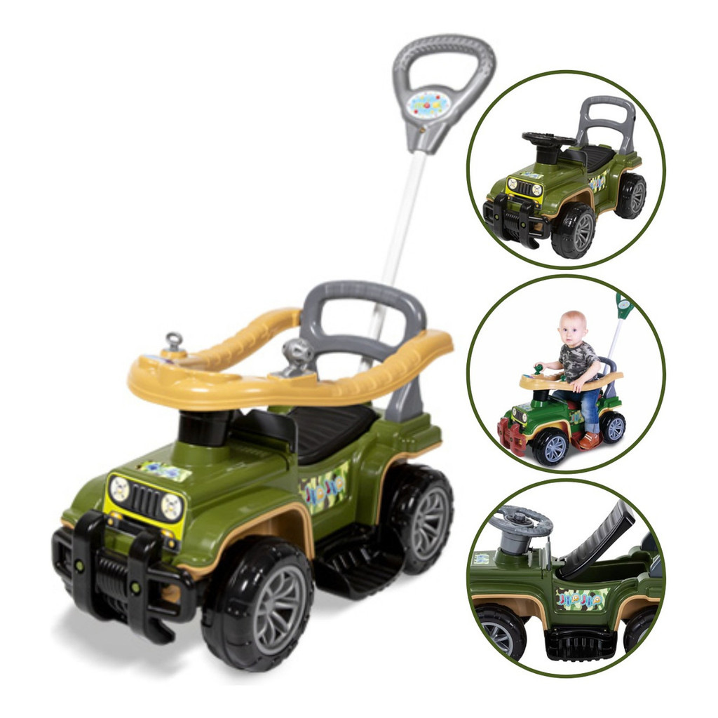 Jip Jip Carrinho Empurrador Verde Militar Maral Verde