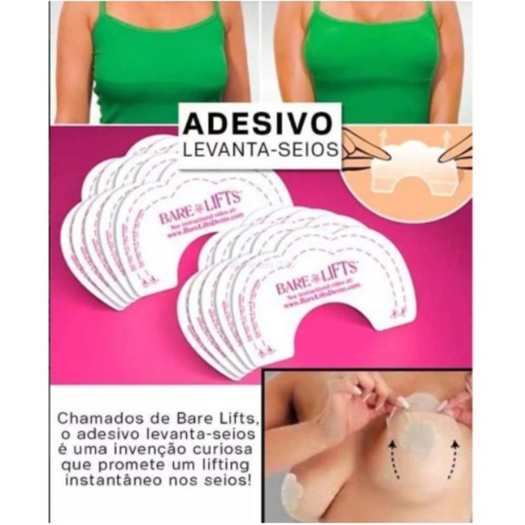 Sutia Adesivo Invisível Levanta Seios /peitos Bare Lifts