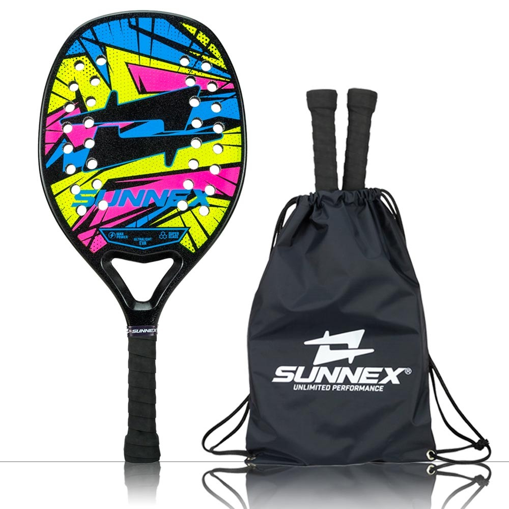 Raquete Beach Tennis Sunnex Thunder Reforço em Carbono 3K 01