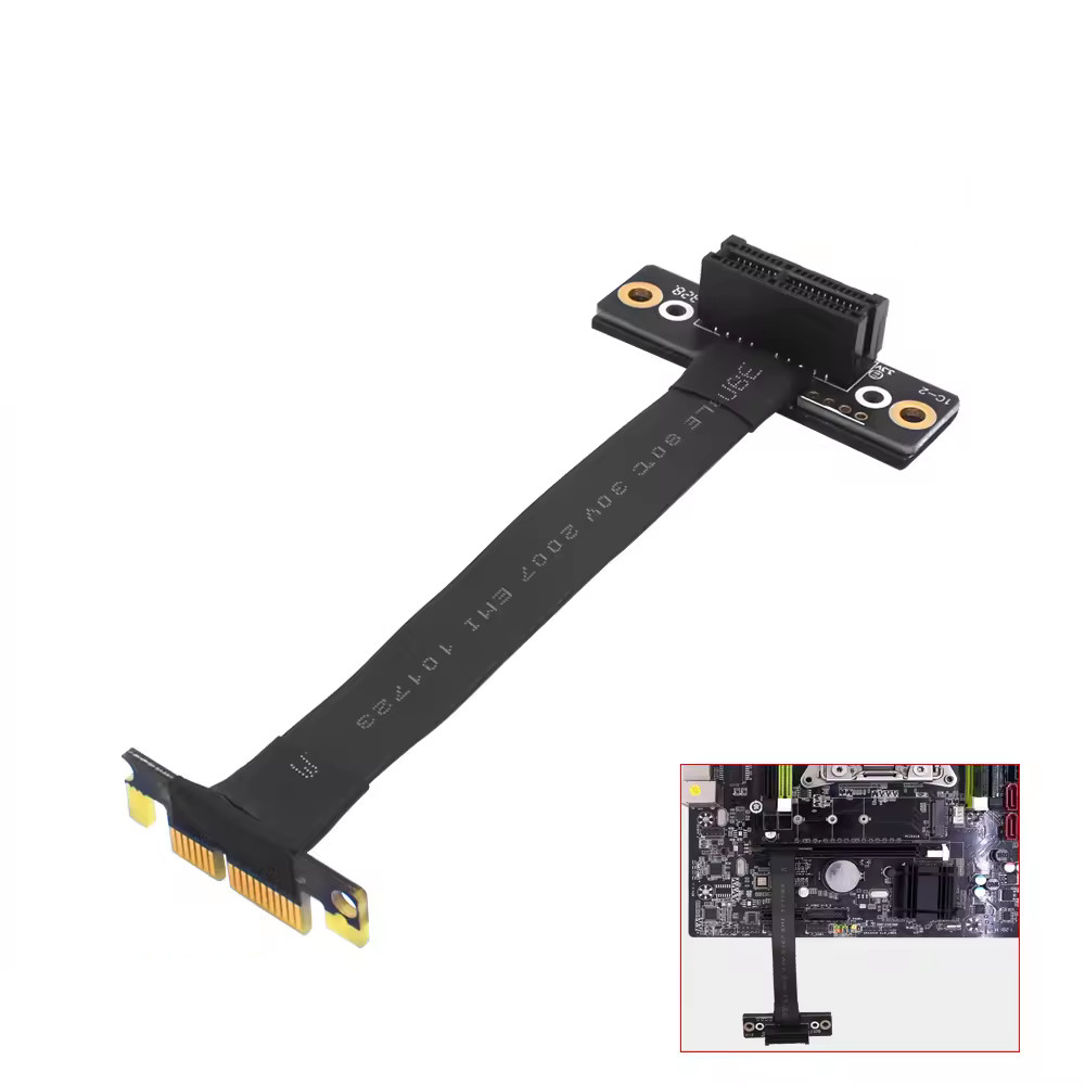 Cabo Extensor Flexível Pcie Pci-e Express X1 12cm TSR030