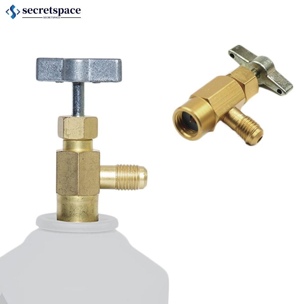 SECRETSPACE Carro Ar Condicionado R134a A/C Refrigerante Auto-Piercing Pode Torneira Válvula Abridor De Garrafa Adaptado