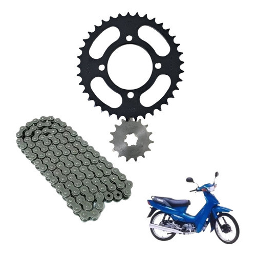 Kit Relação Transmissão Yamaha Crypton 105 1997 1998 A 2010