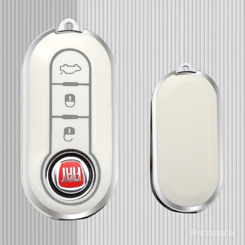 Capa de Chave de Carro Nova TPU com Cobertura Total para Fiat 500 Ducato Panda 500L Punto Lancia Musa Acessórios VOOH
