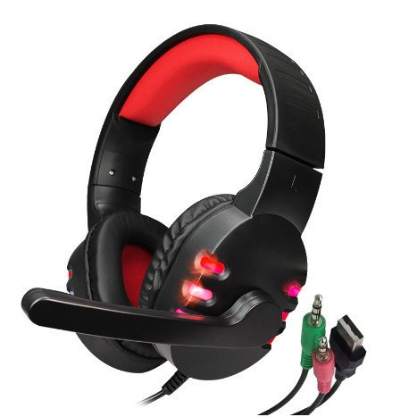 Fone de Ouvido Gamer Fone Gamer Headset Com LED  de Alta Qualidade