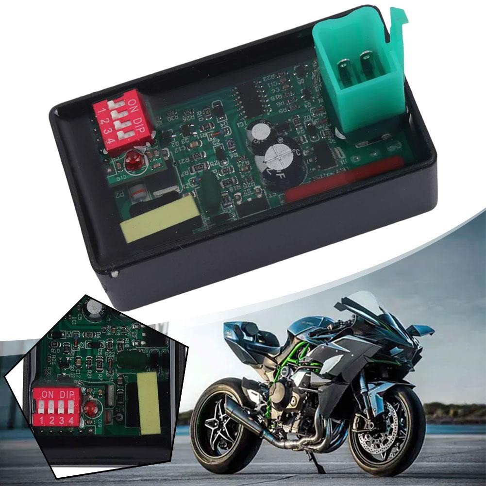 CDI Programável Para Motocicleta Lgnition 4 Pinos DC Caixa De Corrida Interruptor DIP Onda Ativa 110 TC100 ATV 150 Dirt 