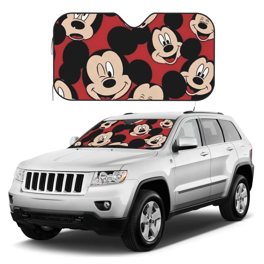 Pára-Brisa Do Carro Mickey Mouse 51/55 Polegadas Dobrável Proteção UV Protetor De Viseira Solar