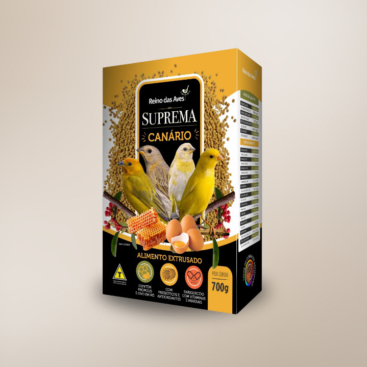 SUPREMA CANÁRIO 700gr - Reino das Aves