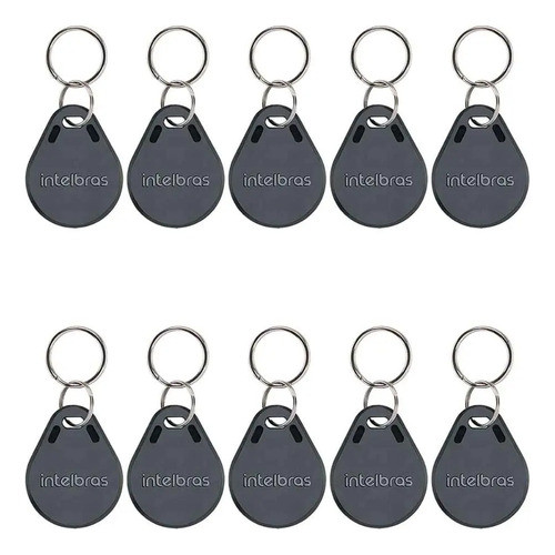 kit 10 Chaveiro Proximidade Condominio rfid 125khz Tag Intelbras controle de acesso **CONFIRMAR COMPATIBILIDADE**