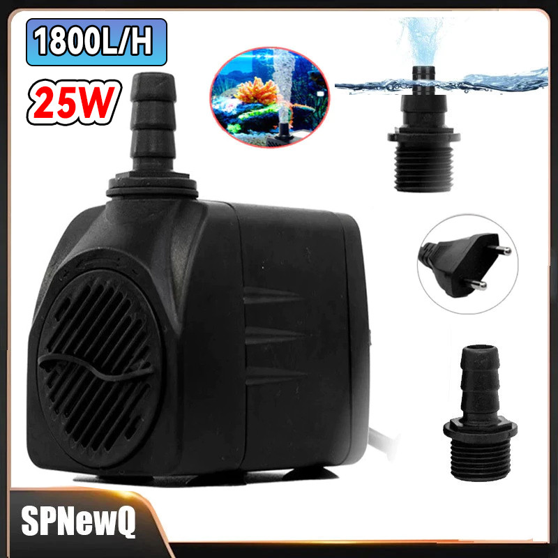 Bomba Submersa 1800 L/h  Lagos Aquário Fonte Agua 2m 25w/2,5W