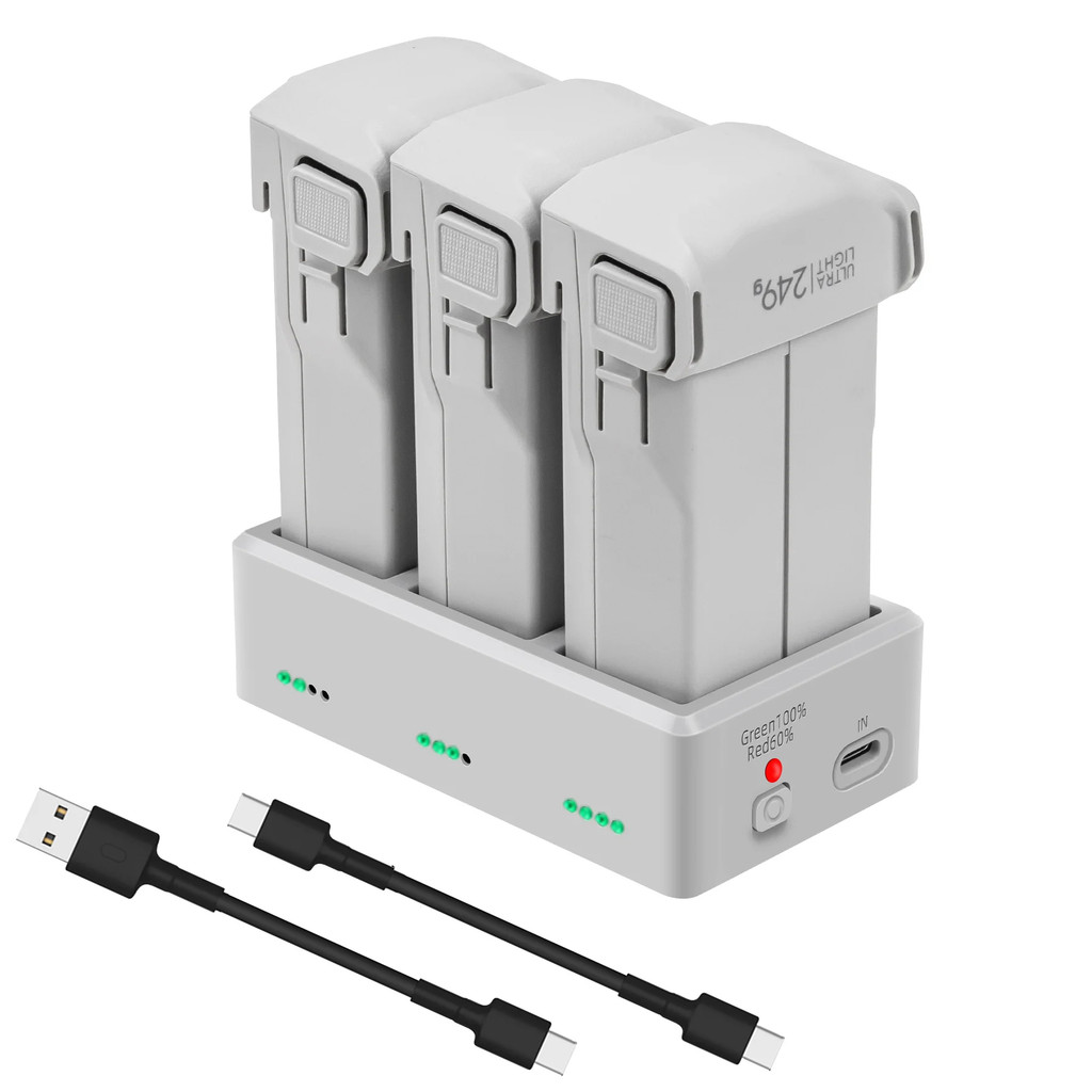 Carregador De Bateria Drone Para Mini 5 PRO/3 4 Hub De Carregamento De 3 Vias Mordomo DJI Acessórios
