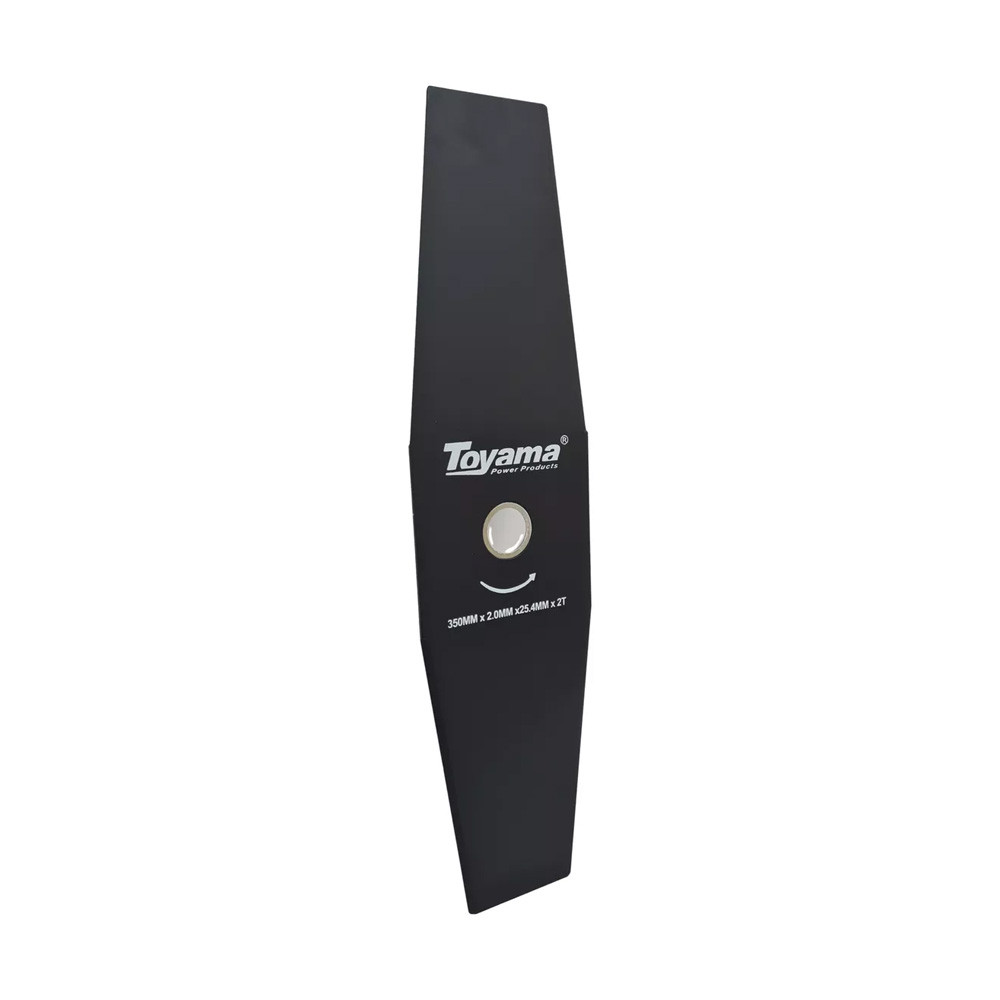 Lâmina para Roçadeira com 2 Pontas em Aço com Adaptador de Furo 350×25,4×2,0mm Universal Toyama