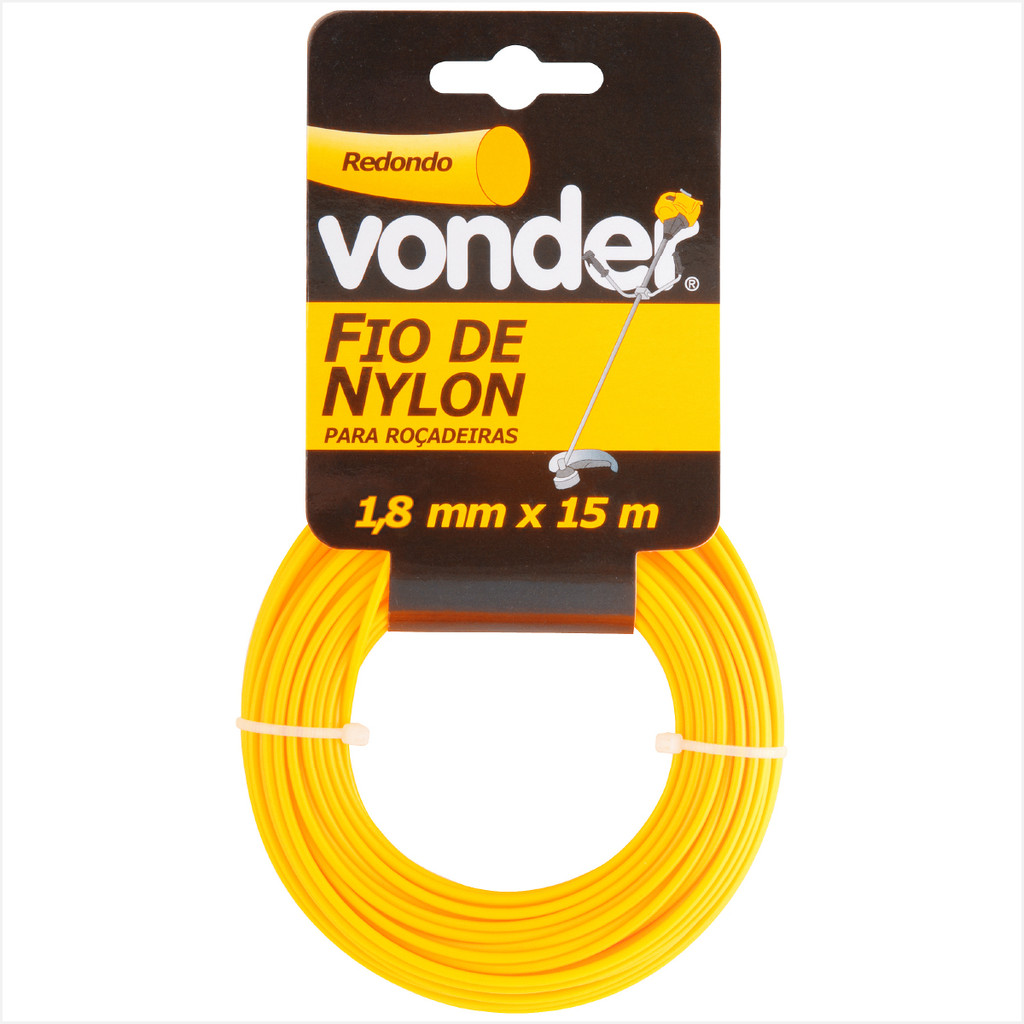 Fio de nylon 1,8 mm x 15 m redondo - Vonder