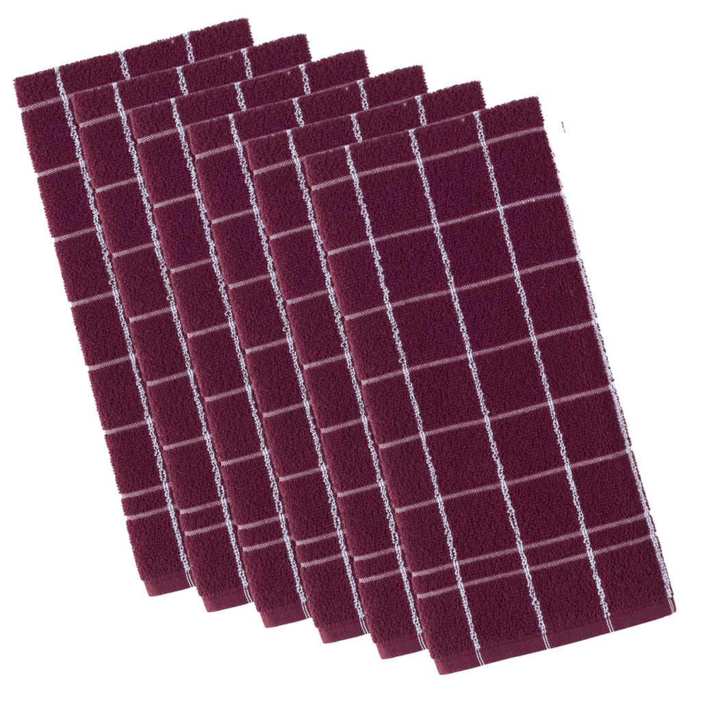 KIT 6 PANOS DE PRATO TEKA CHEF PREMIUM ATOALHADO 100% ALGODÃO 45 X 70CM