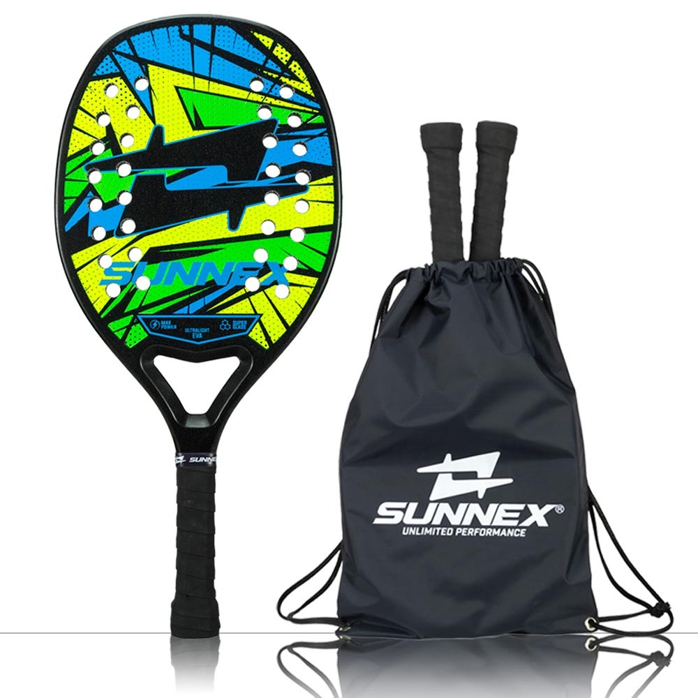 Raquete Beach Tennis Sunnex Thunder Reforço em Carbono 3K 02
