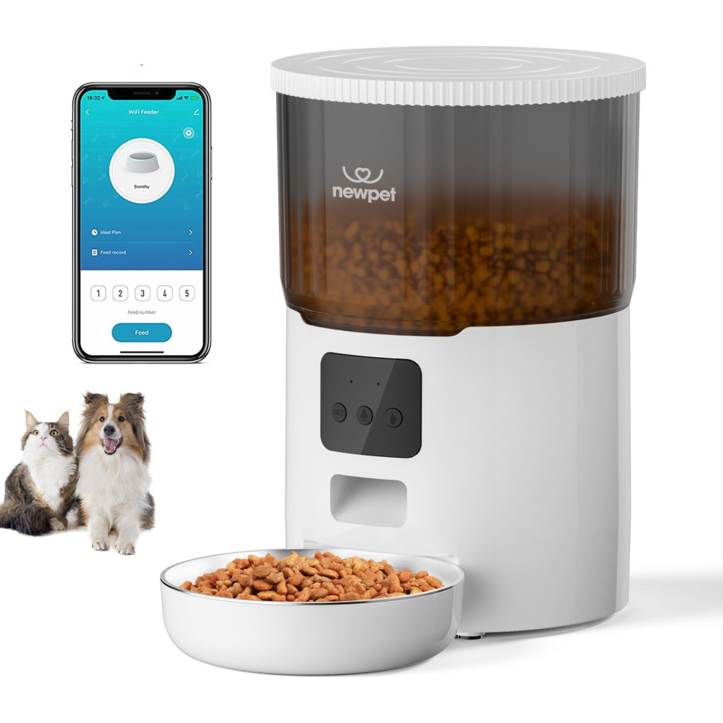 Alimentador De Ração Para Cães Gatos Dispensador Wifi 4 Ltrs - Bivolt
Dispensador Newpet