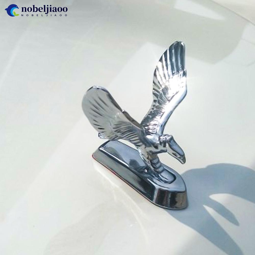 NOBELJIAOO Auto Decoração Exterior Do Carro Ornamet Emblema Anjo Águia Capô Dianteiro Capa Cromada 3D Adesivo Acessórios