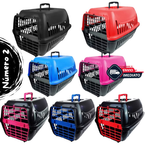 Caixa de Transporte PREMIUM Nº 2 Pet Gatos e Cães Pequeno e Médio Número