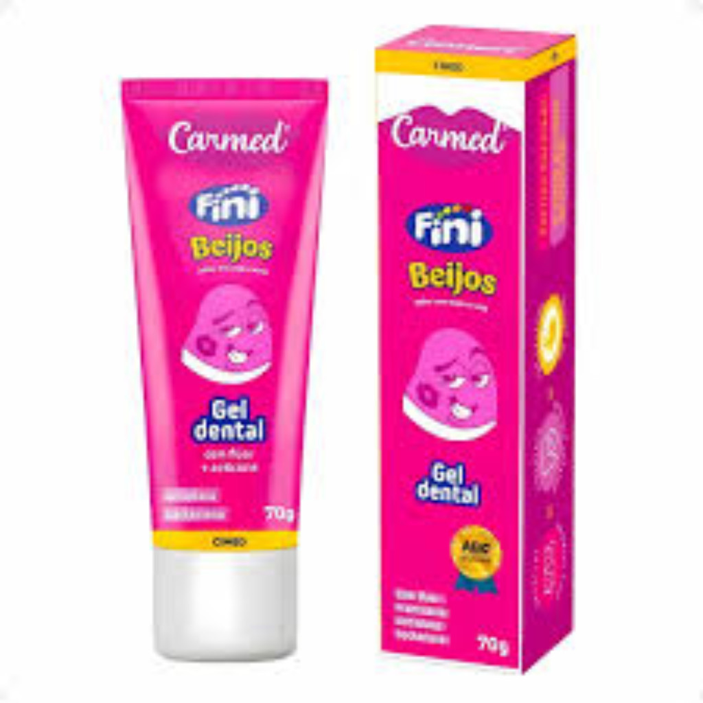 Gel Dental Carmed Fini Beijos Com Flúor - 70g Cimed