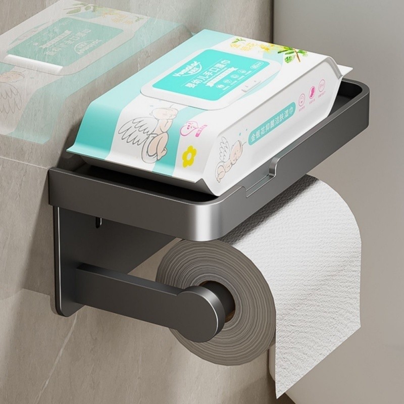 Suporte De Papel Higiênico De Parede Organizador Lenços De Banheiro Para Rolo De Cozinha plastico