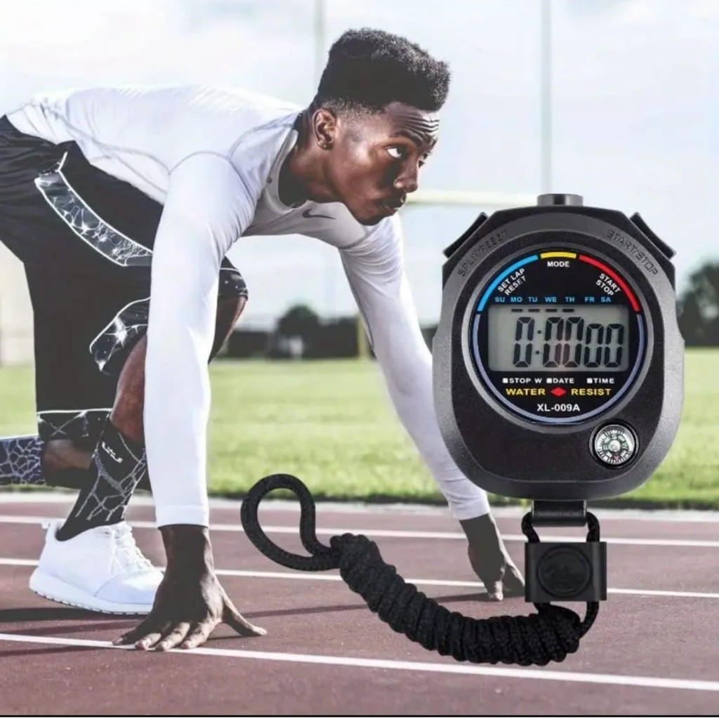 Cronômetro Progressivo De Mão Digital Alarme Hora Com Corda Temporizador Esporte Esportivo Relógio