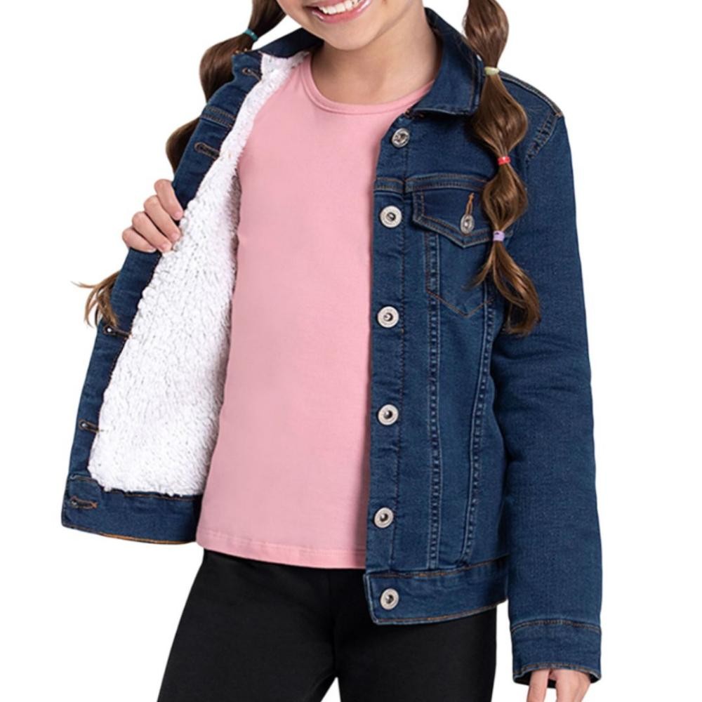 Jaqueta jeans peluciada juvenil Alakazoo REF.20480