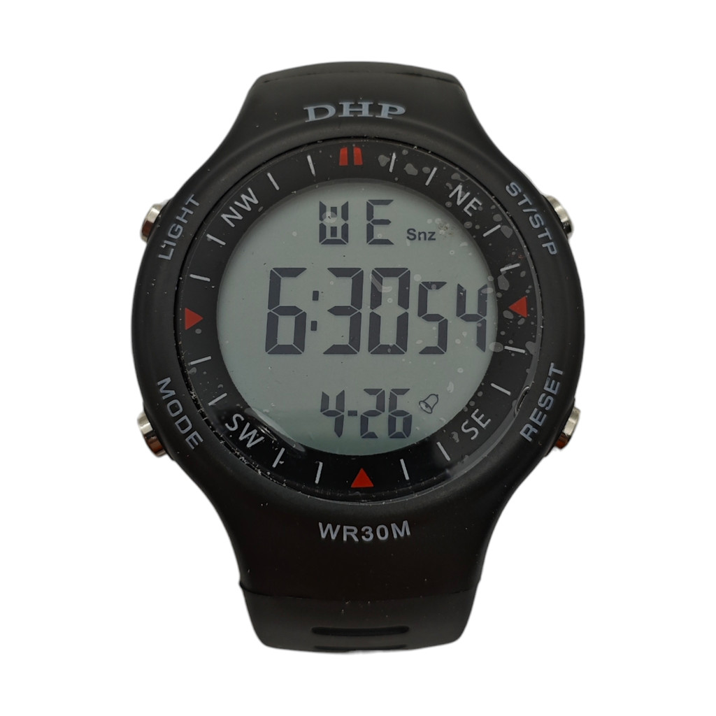 [Q803] Relógio digital original à prova d'agua masculino unissex esportivo cronômetro da moda DHP