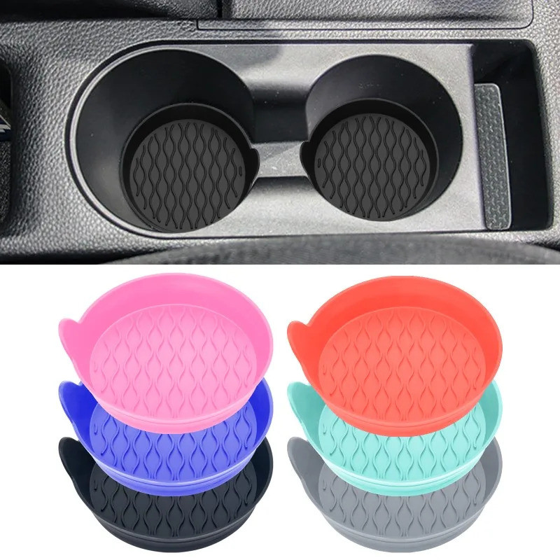 2/4 Pçs Suporte De Copo Do Carro Porta-Copos Silicone À Prova Dwaterproof Água Anti-Deslizamento Almofada Universal Bebi