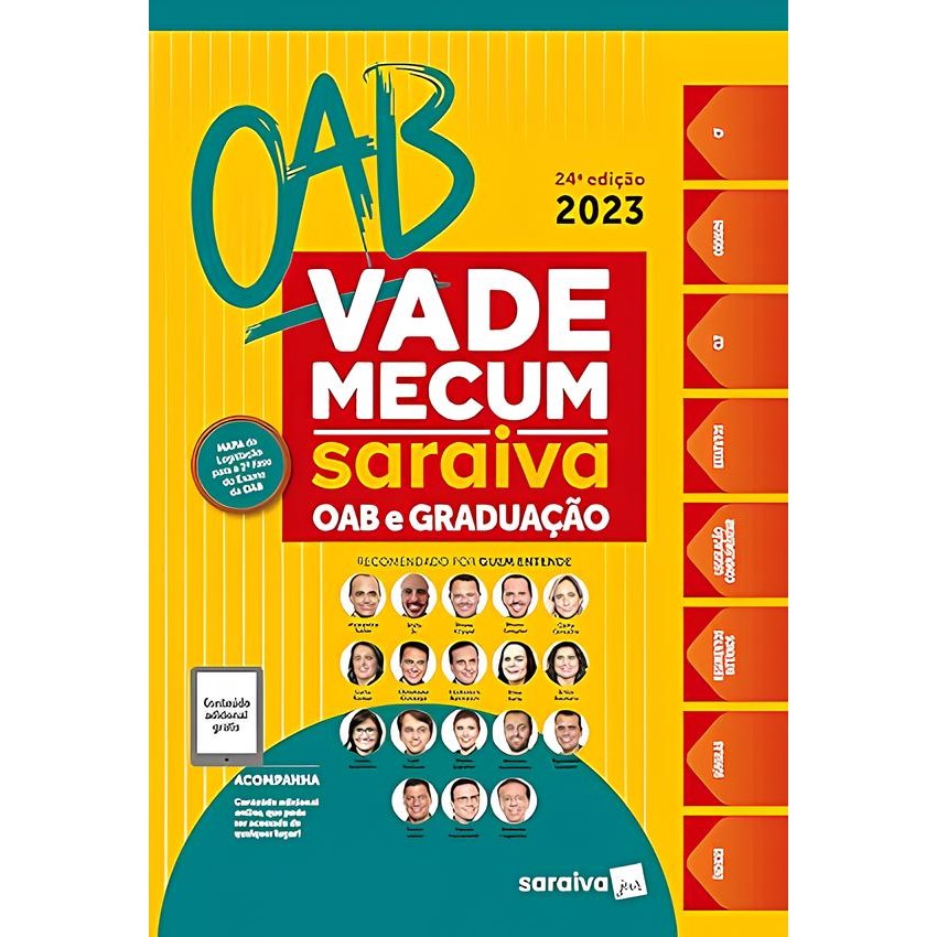 Vade Mecum Saraiva OAB e Graduação - 24ª edição 2023 (NOVO LACRADO)
