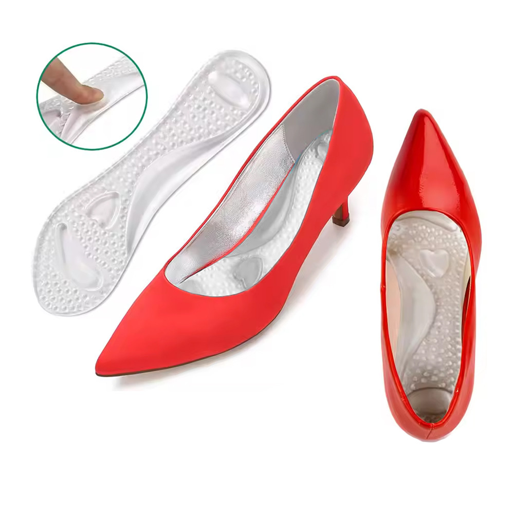 Palmilha Salto Sapato Gel Silicone Ortopédico 2 Peças PAR