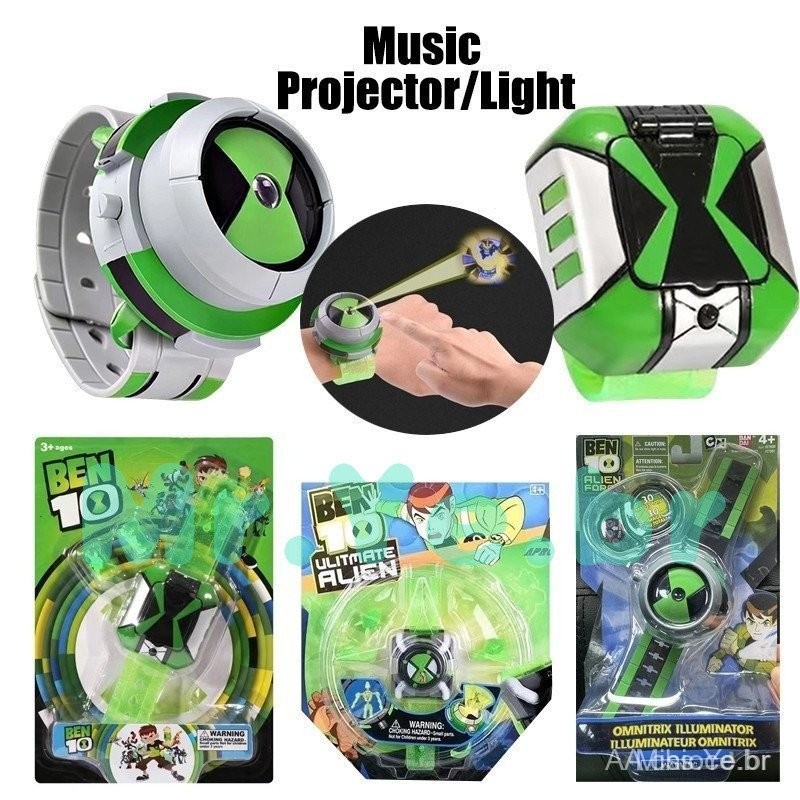 Crianças Assista Ben 10 Omnitrix Projetor 3D Relógios Ben10 Cosplay Estilo Presentes De Aniversário Para Crianças