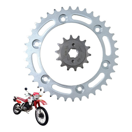 Kit Coroa E Pinhão Xlx 350 1987 1988 1989 1990 1991