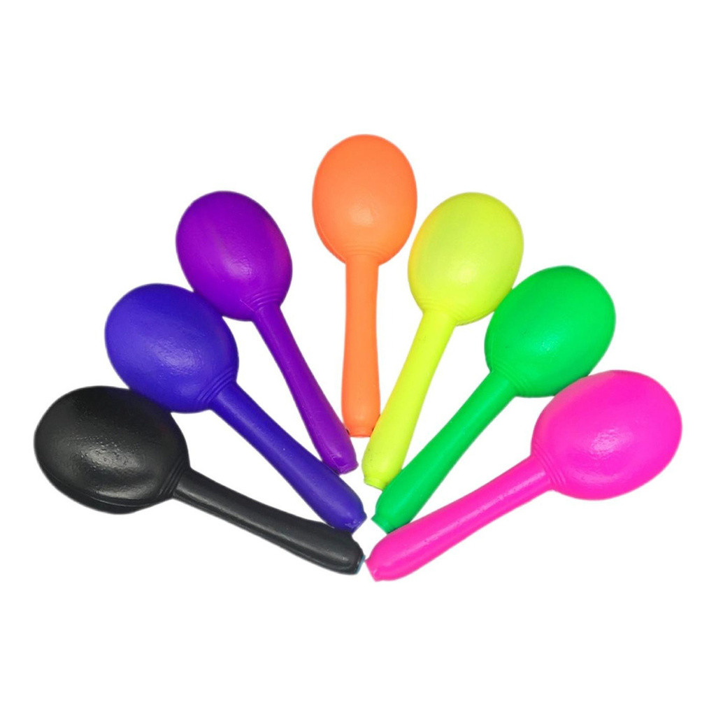 25 MARACA De Plástico Colorida Sortidas
