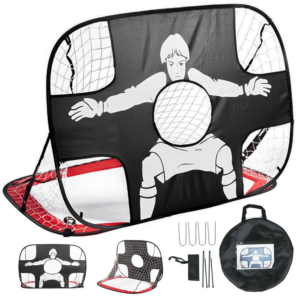 Rede De Futebol Dobrável Dupla Para Crianças Portátil