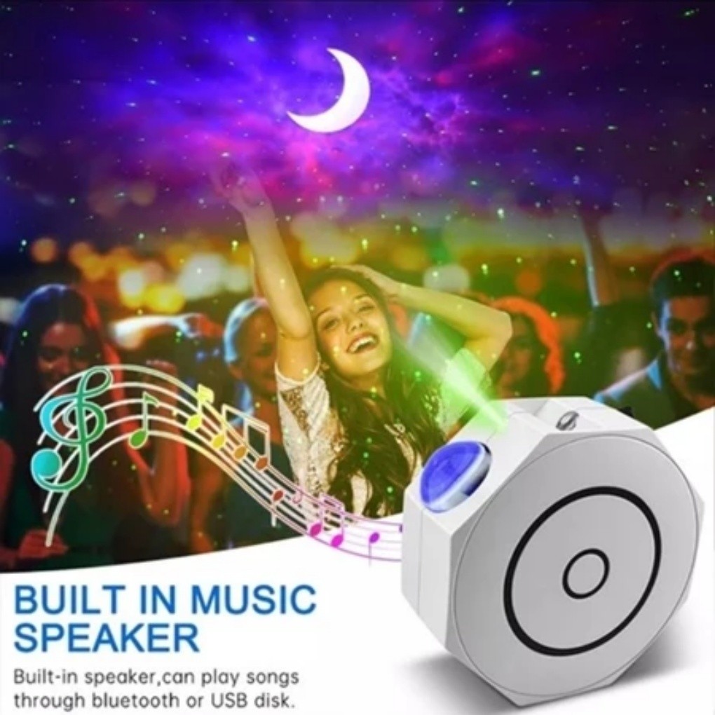 Céu Estrelado Projetor Led Night Light Aurora Estrela Galáxia Noite Lâmpada Para Quarto Sala De Jogos Festa Com Bluetooh