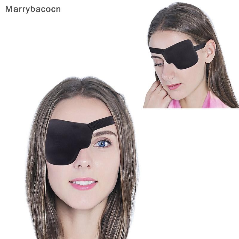 [MAR] Tapa-Olho Pirata Unissex Preto Único Côncavo De Um COD