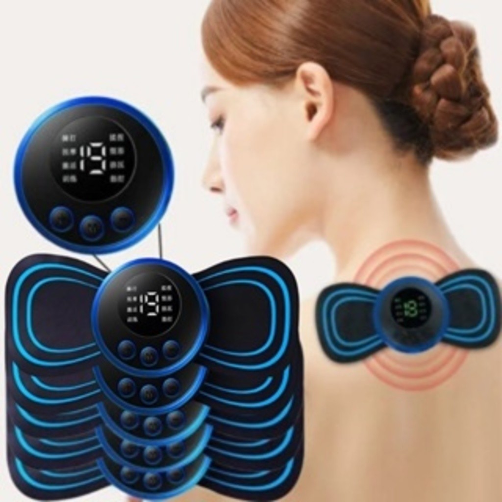 Kit  com ate 5 Mini Massageador Elétrico Portátil Cervical EMS Alivia Dores Corpo