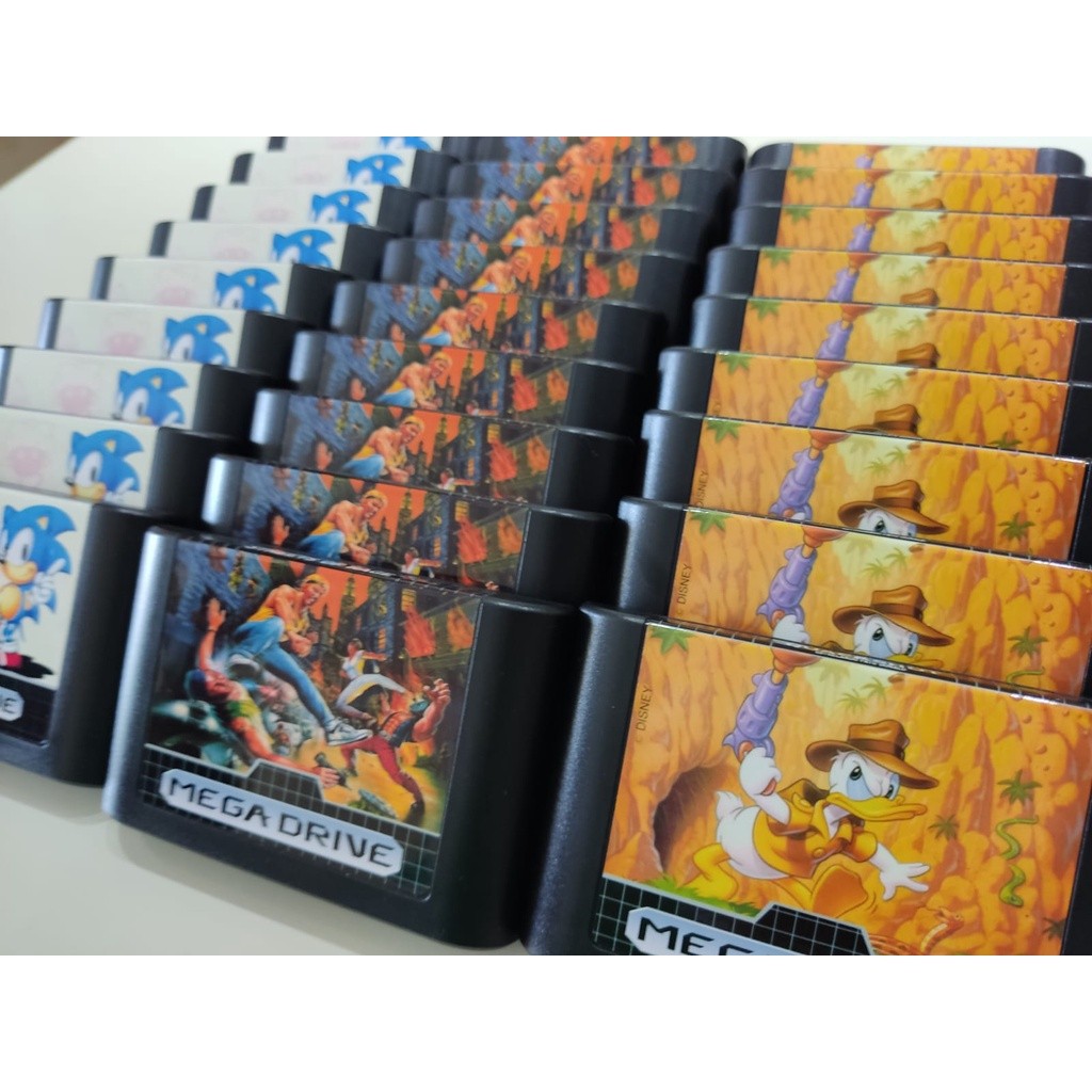 Cartucho de Mega drive escolha o título