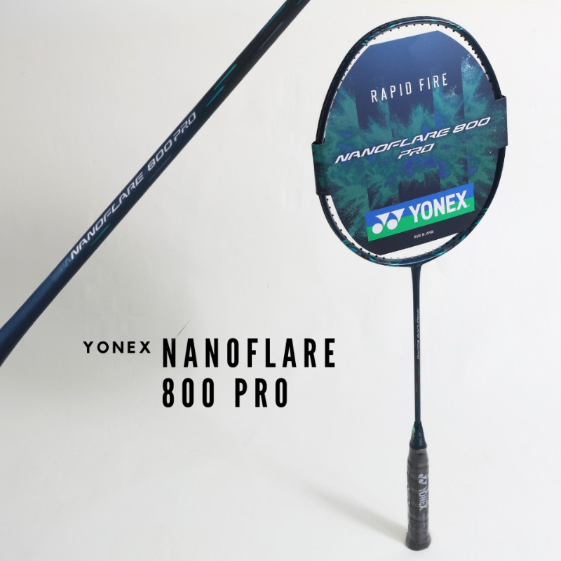YONEX NANOFLARE 800 PRO Raquete De Badminton Verde Profundo Raquetes Com Corda 4U G5 Carbono Completo Único