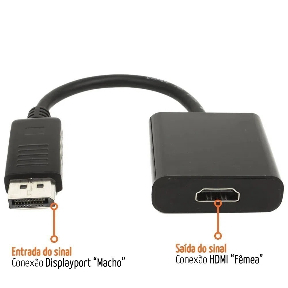 Adaptador DisplayPort para HDMI Full HD 4K 🔥