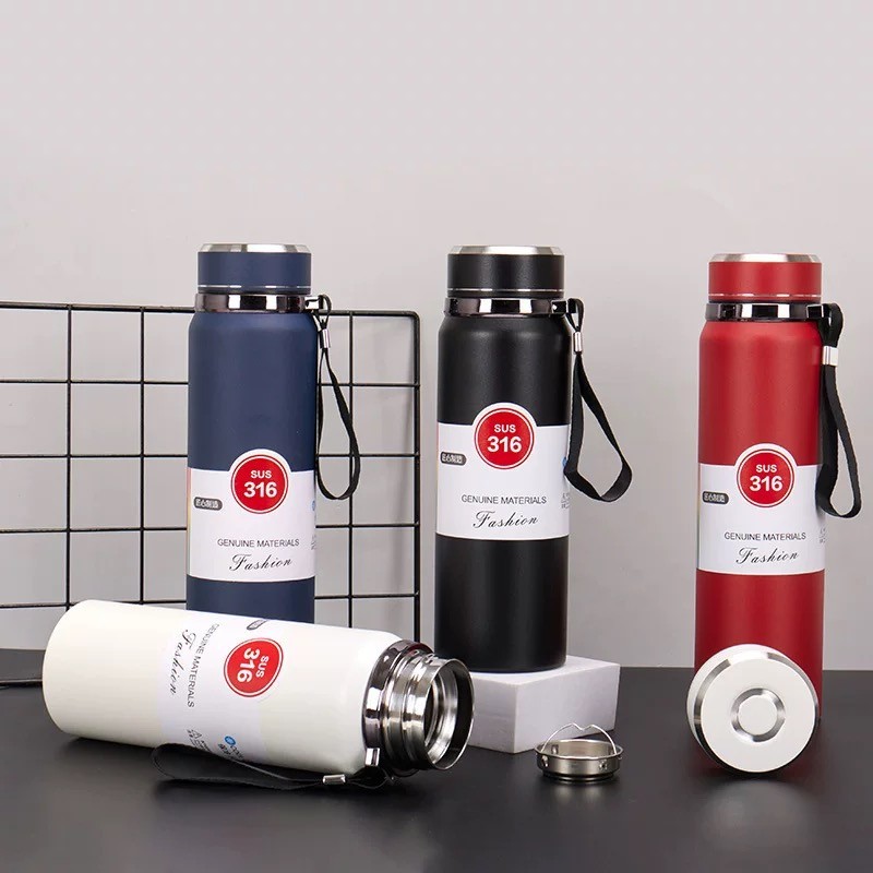 Garrafa Térmico de Aço Inox Grande Capacidade 800ML Caneca Para de Chá Café Água,com duro