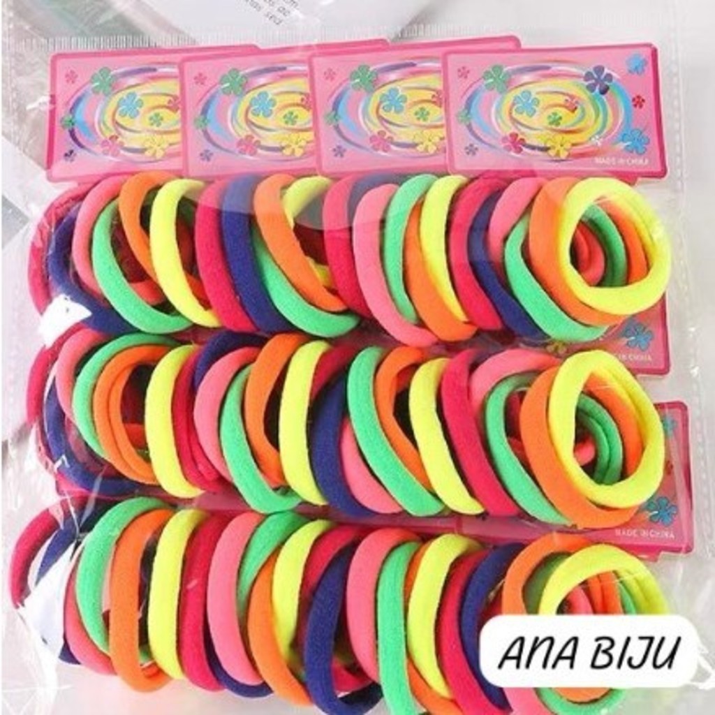 GGUAN KIT 72/144/216/360 unidades Médio Xuxinha para cabelo de Meia e elástico para cabelo Scrunchie