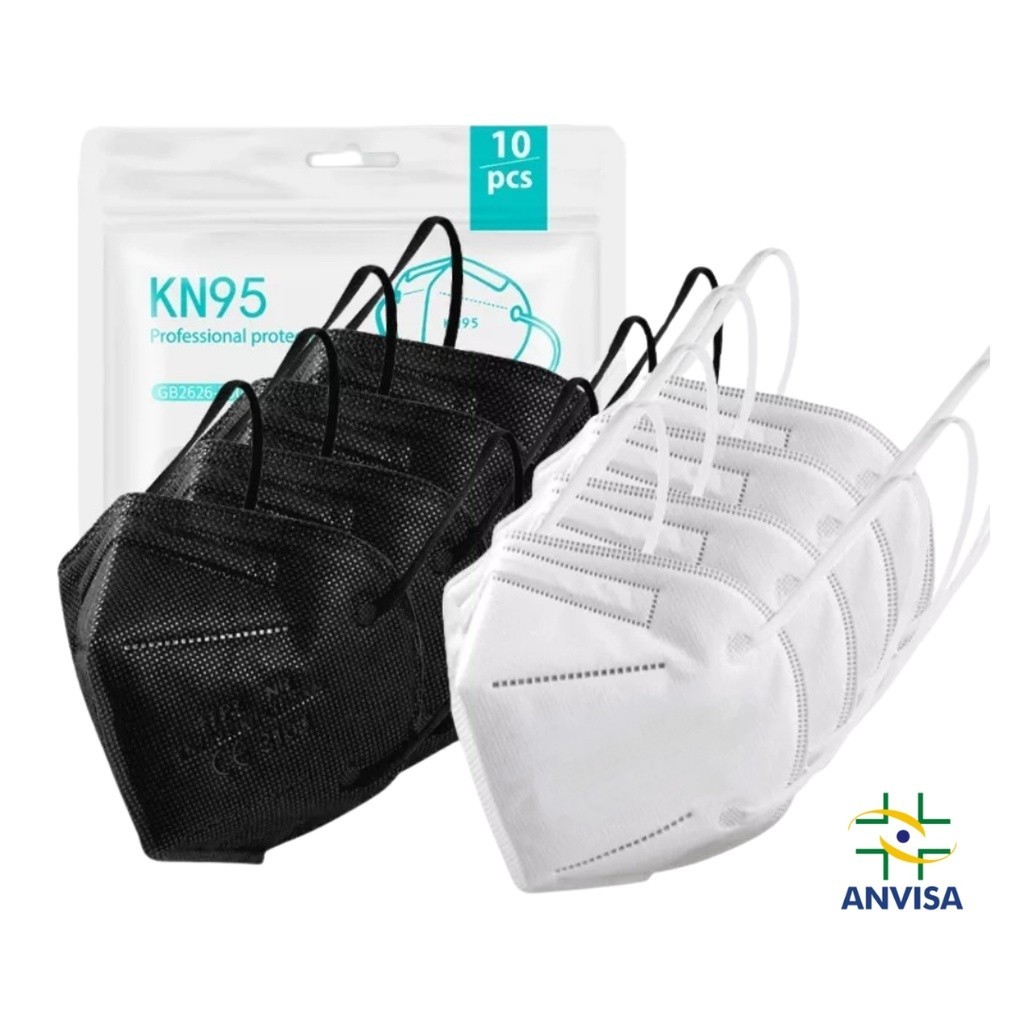 Kit  50 Máscaras Reutilizáveis KN95  5 Camadas