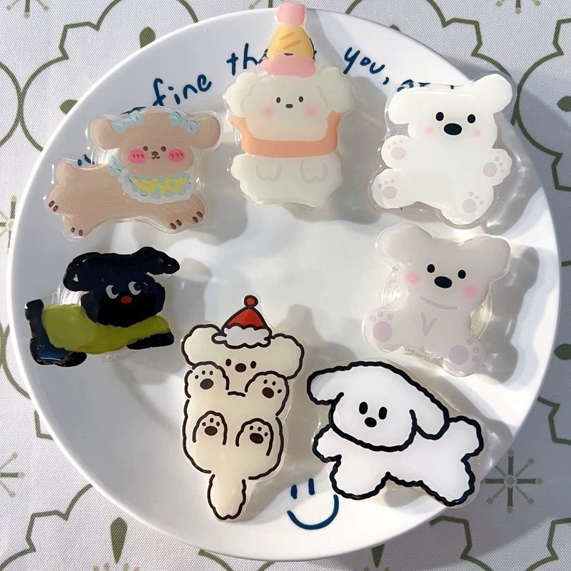 Suporte para celular com airbag com estampa de gato e cachorro borboleta AD Ultra Resistente