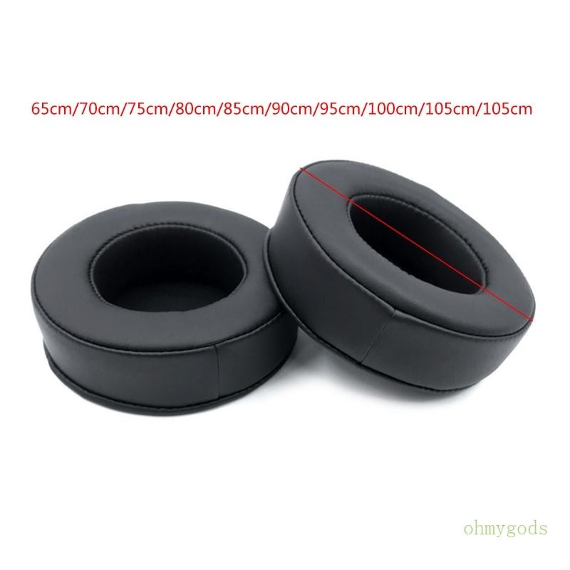 Par Earpads 65mm-110mm Substituição Couro Do Plutônio Almofada Ouvido Espuma Memória Earmuffs Para Fones