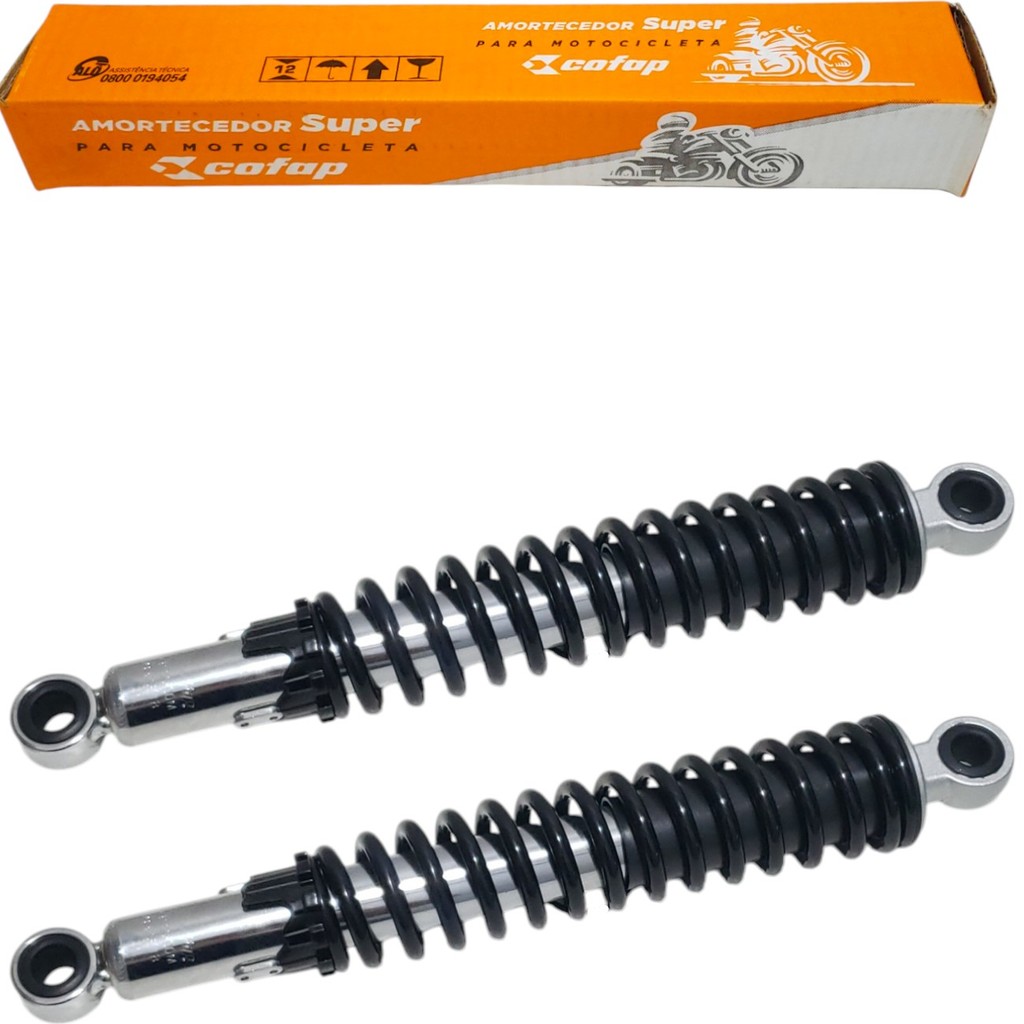 Par Amortecedor Traseiro Bishock Cofap Yamaha Rd 135 Rdz 125 Ybr 125 Factor 1982 A 2017 C Regulagem